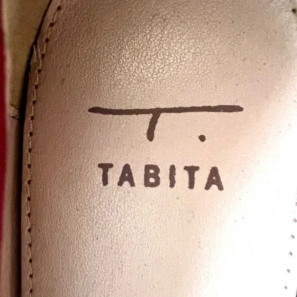 Tabita NEW Leopard Print Pointed Toe Ballet Flats Red Trim Gold Bow NWOT Size 6 - Picture 3 of 9